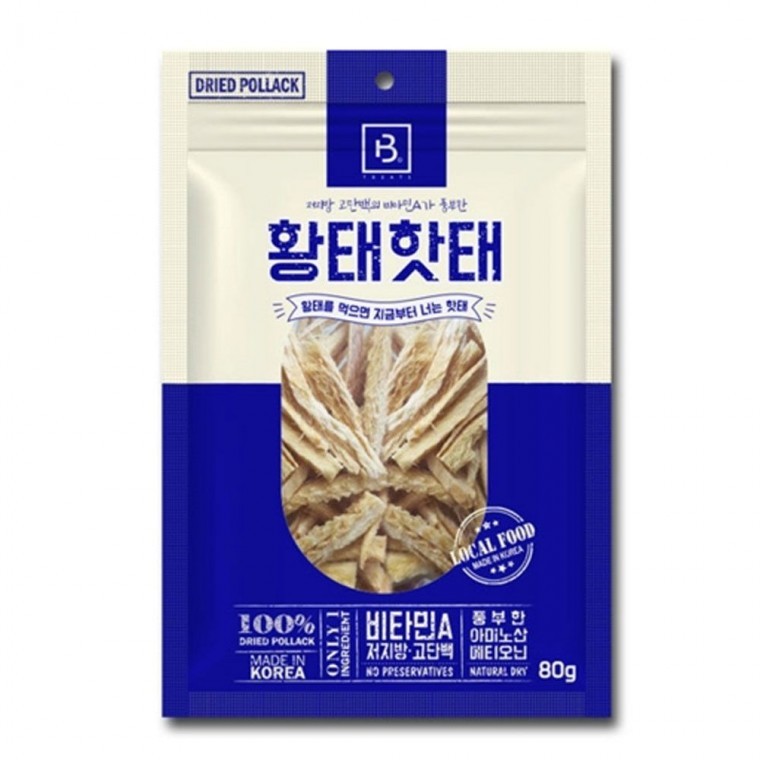 애견용간식 황태 핫태 80g 강아지 반려동물 고단백 영양 간식 애견간식 - 상품 이미지