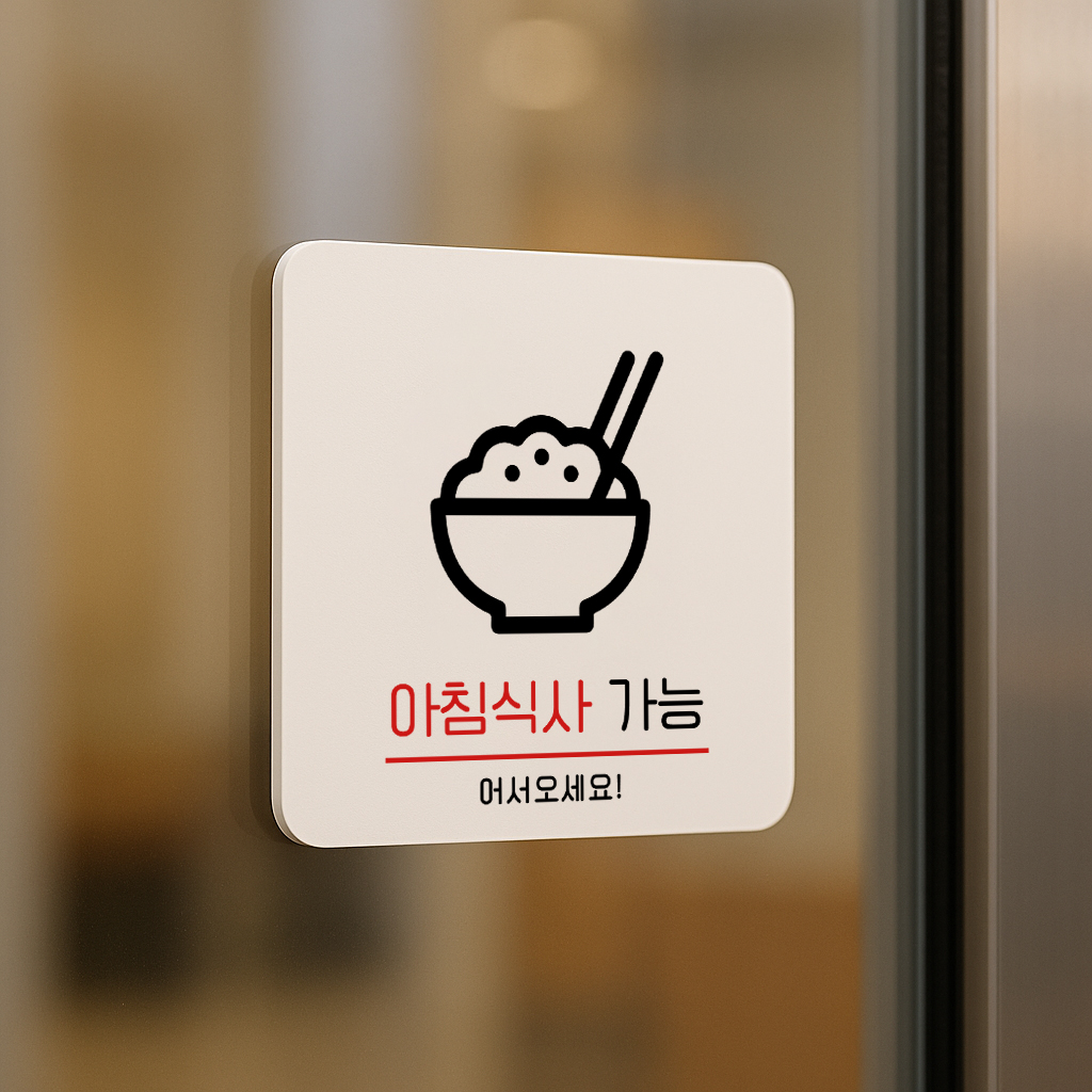 아침식사 표지판 조식 안내판 표찰 안내 015 100x100 - 상품 이미지