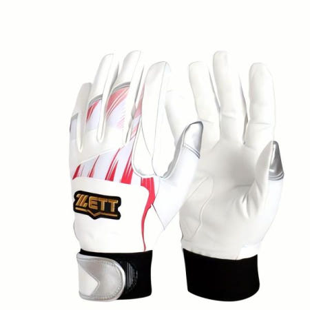 [자사 협력업체]야구 배팅장갑 화이트 레드 실버 스포츠 장갑 타격 장비 용품 훈련 운동 웨어 선수 배트