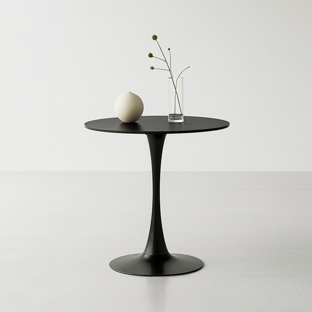 뉴 플로윙 원형테이블 화이트 옐로우엣지 카페 식탁 테이블 600