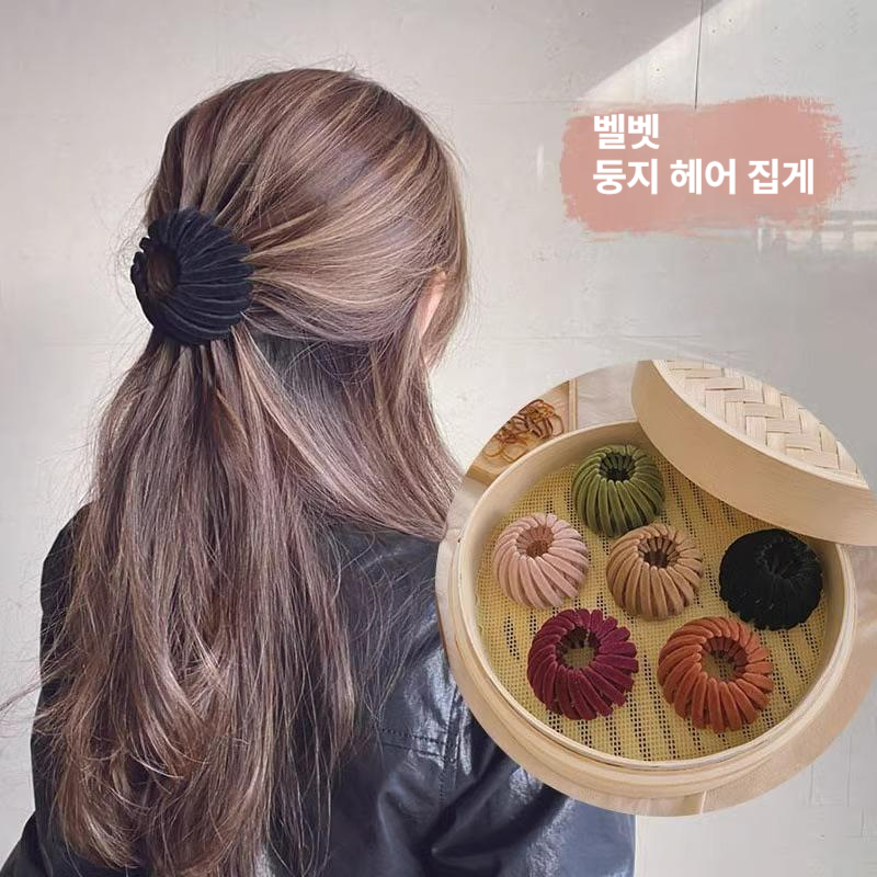여성용 고정 머리띠 업스타일링 헤어밴드 스타일링 악세서리 카키 - 상세 이미지 3