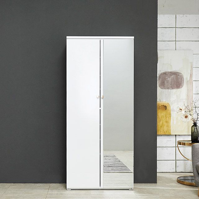 가구의서 I313 광폭 거울 L신발장 800x355x1828mm - 메인 이미지