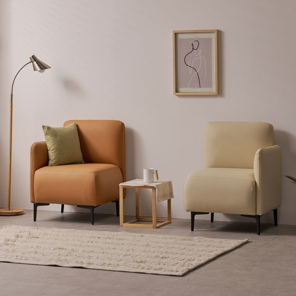 조이브 미니 카페소파 실리콘가죽 인테리어 라운지 소파