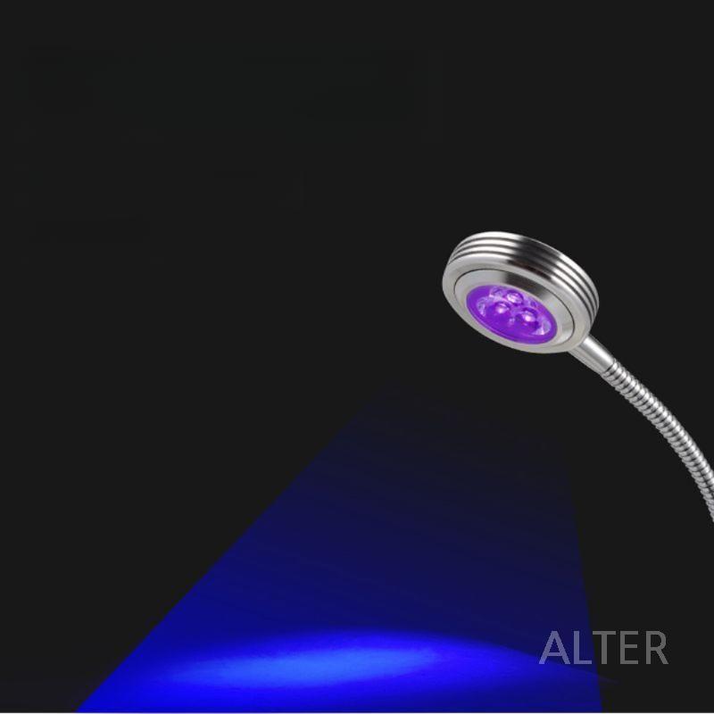 LED 지폐 형광 위조지폐 램프 UV 스탠드 플러그 검사기 3W 지폐 검사등 (두 개 플러그) - 상세 이미지 2