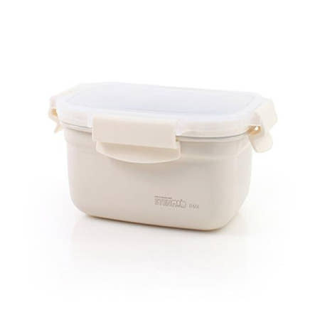 냉장고정리 스텐맘 세라믹 컬러직사각 밀폐용기(0.65L)