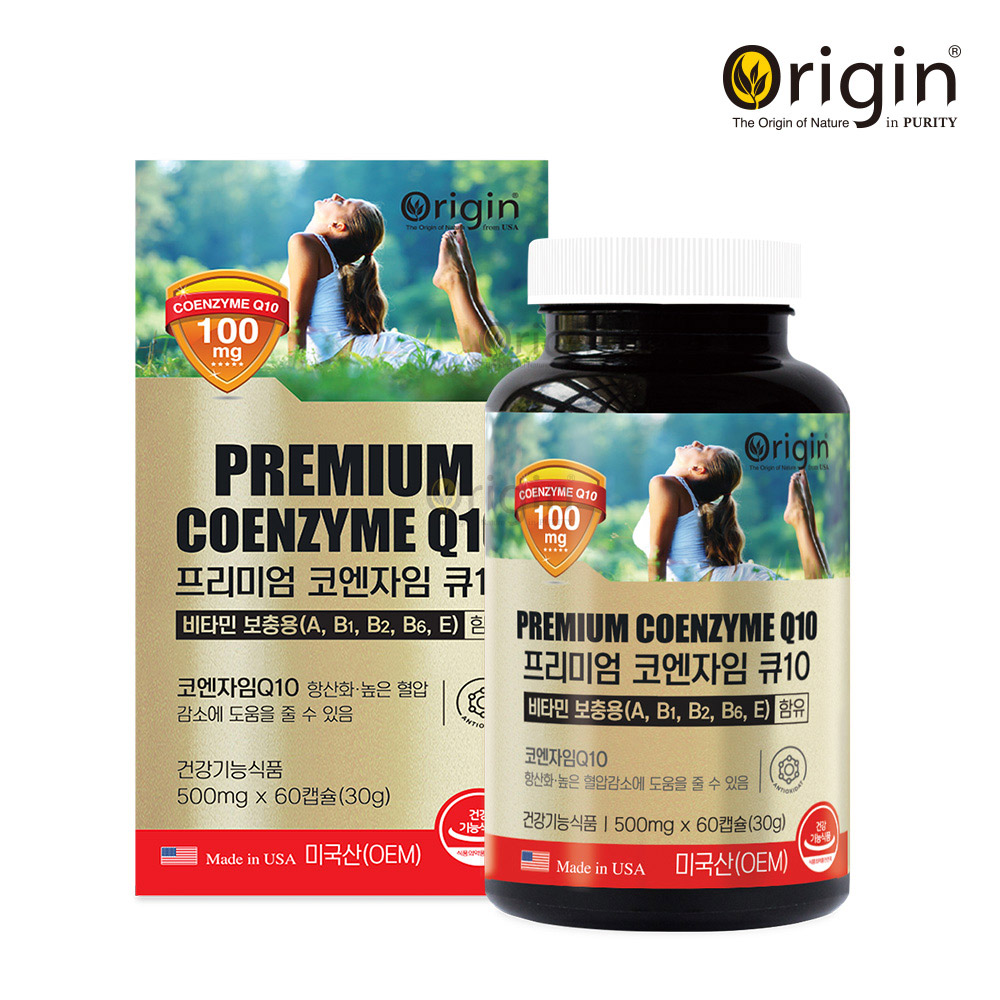 오리진 프리미엄 코엔자임 Q10 코큐텐 COQ10 500mg 60캡슐 제품 이미지