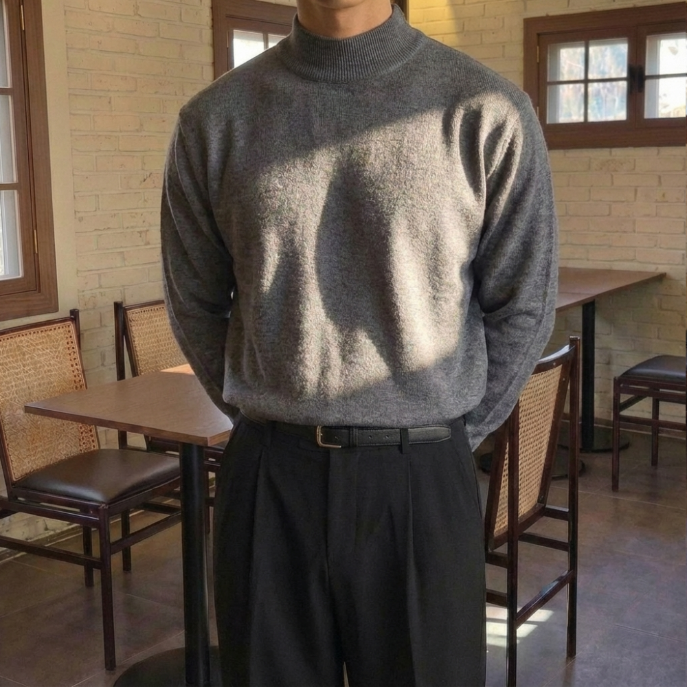 남자목폴라티 남자목티 반목폴라 - 상세 이미지 4
