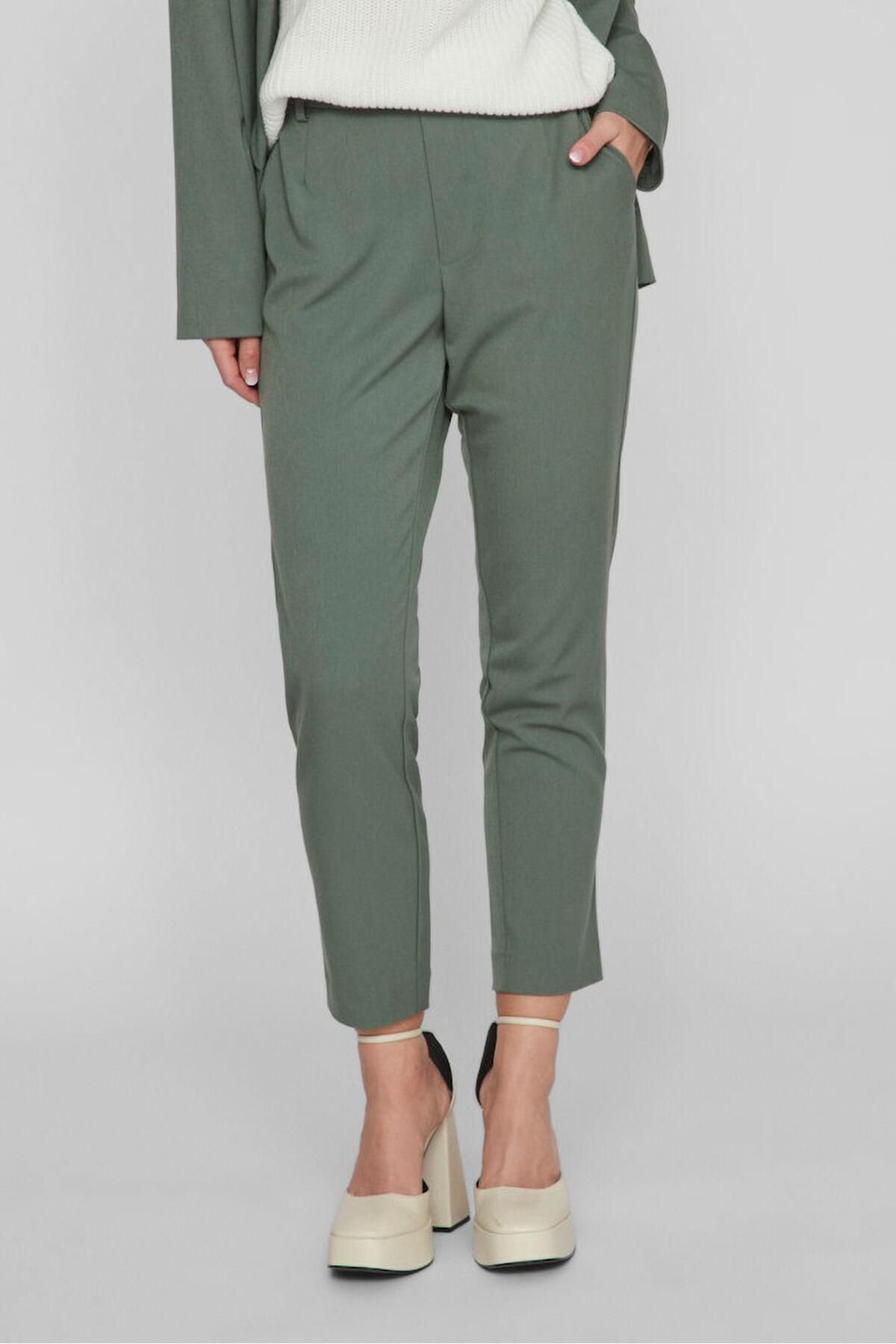 빌라 슬림핏 정장 카프리 팬츠 비스코스 6398172 KAKI - 상품 이미지