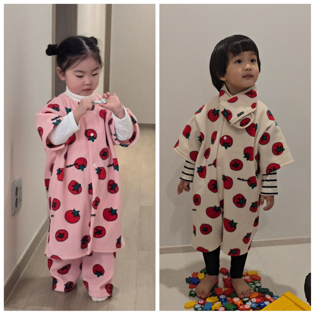 토마토 꿀잠예약 수면가디건
