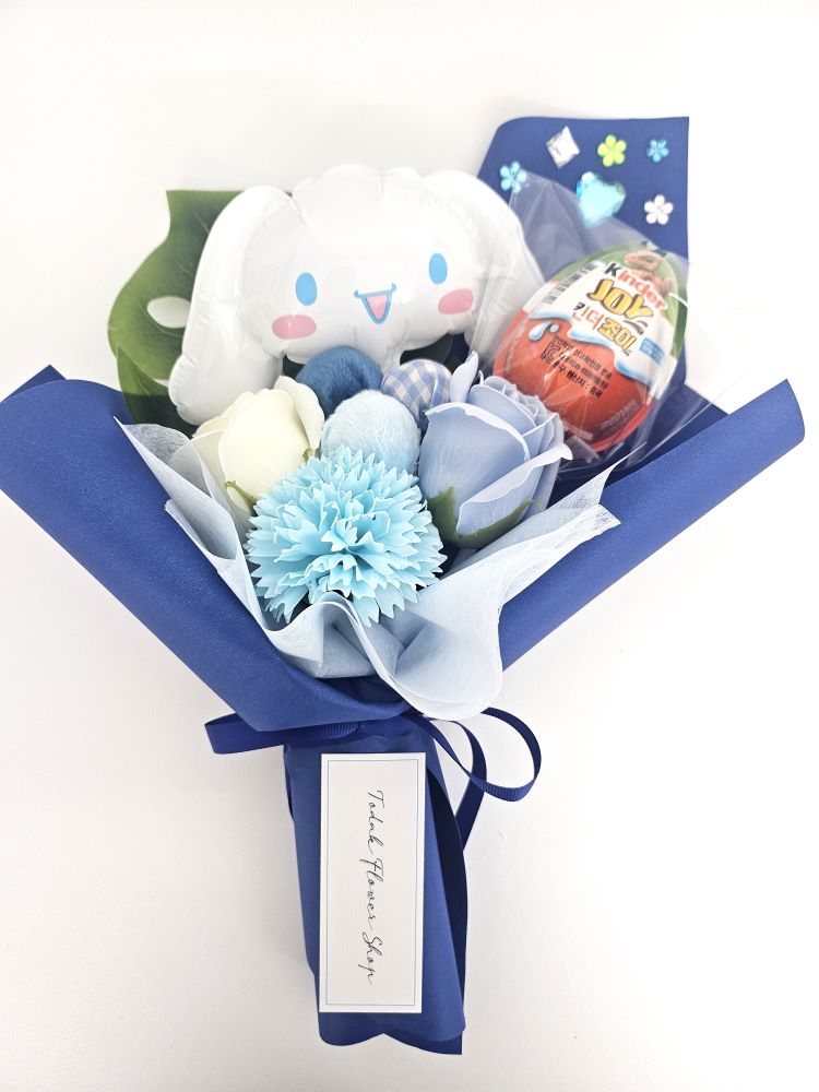 킨더조이 꽃다발 유치원 졸업식 발표회 인형꽃다발 재롱잔치 학예회 사탕 말랑핑 선택불가 - 상세 이미지 3
