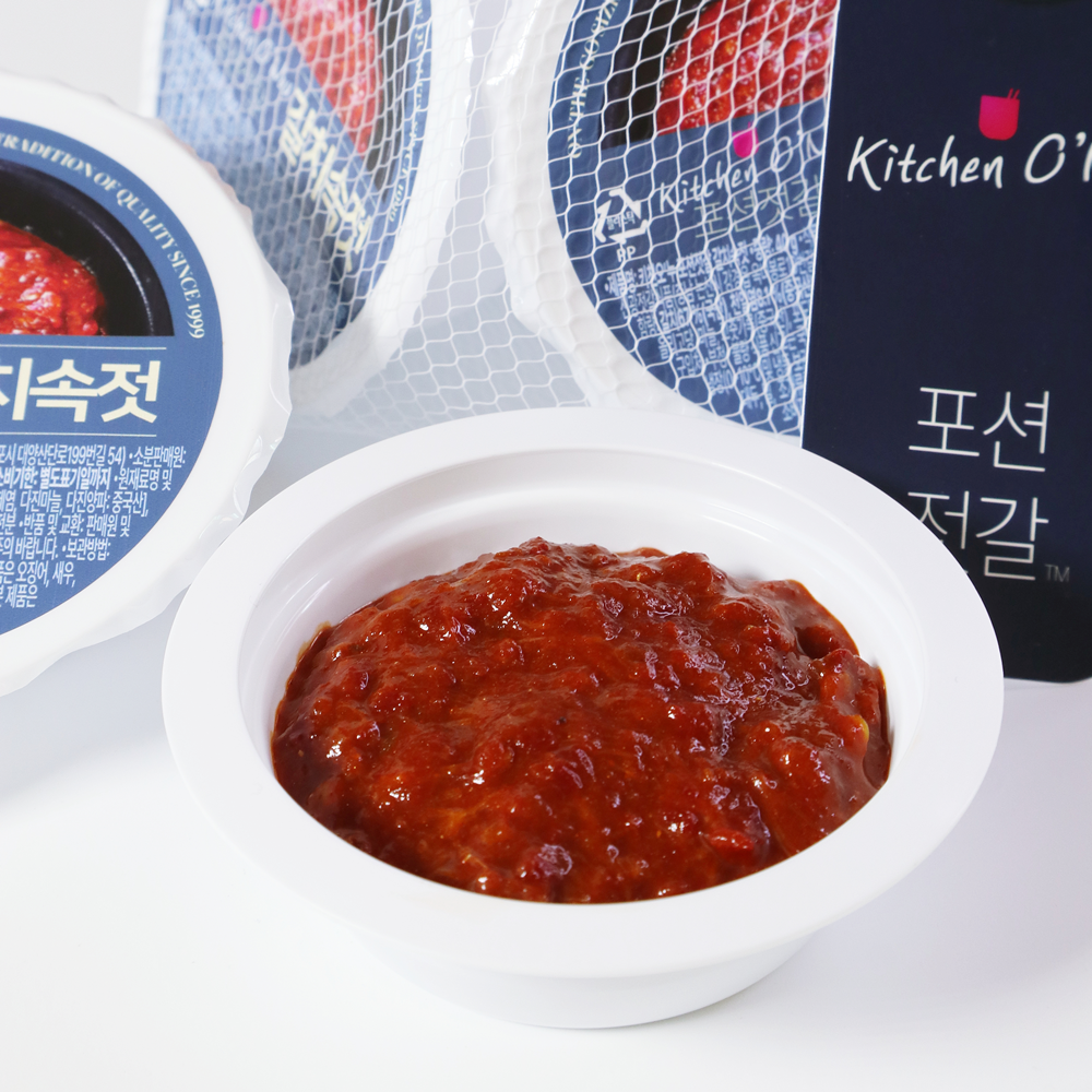 강경 오늘식탁 갈치속젓 소포장 포션 젓갈 캠핑 여행 도시락 40g, 5개 - 상세 이미지 3