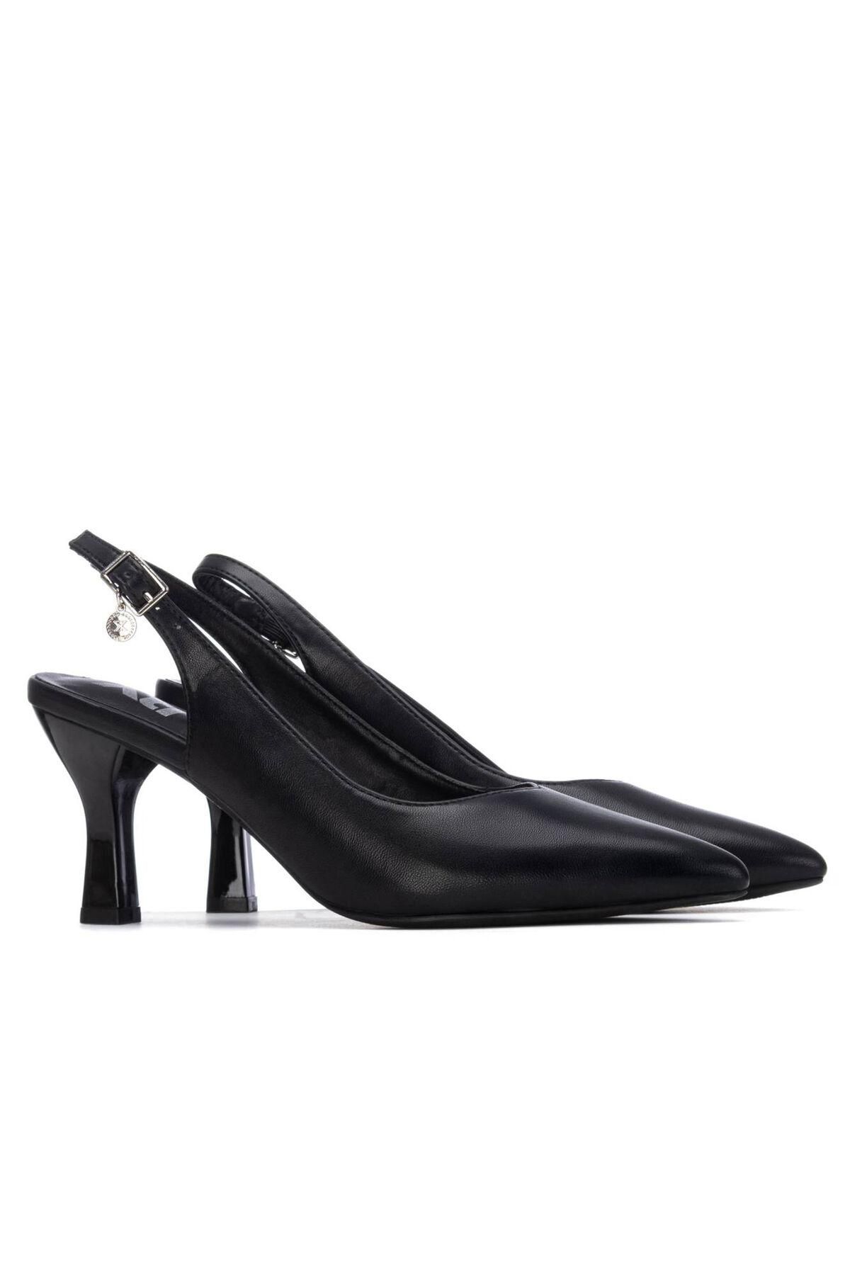 엑스티아이 비건 슬링백 포인티 펌프스 8cm 3893194 NEGRO - 상세 이미지 4