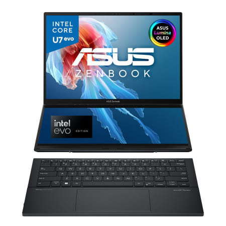 ASUS 에이수스 2024 젠북 듀오 14 코어Ultra7, 잉크웰 그레이, 1TB, 16GB, WIN11 Home, UX8406MA-QL149W