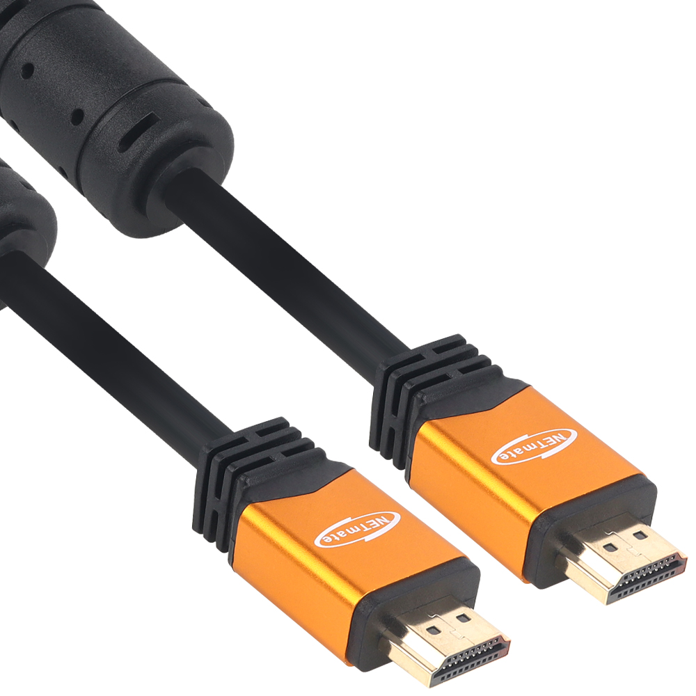 강원전자 넷메이트 8K 60Hz HDMI 2.0 Gold Metal 케이블 0.5m NMC-HQ005Z - 상세 이미지 2