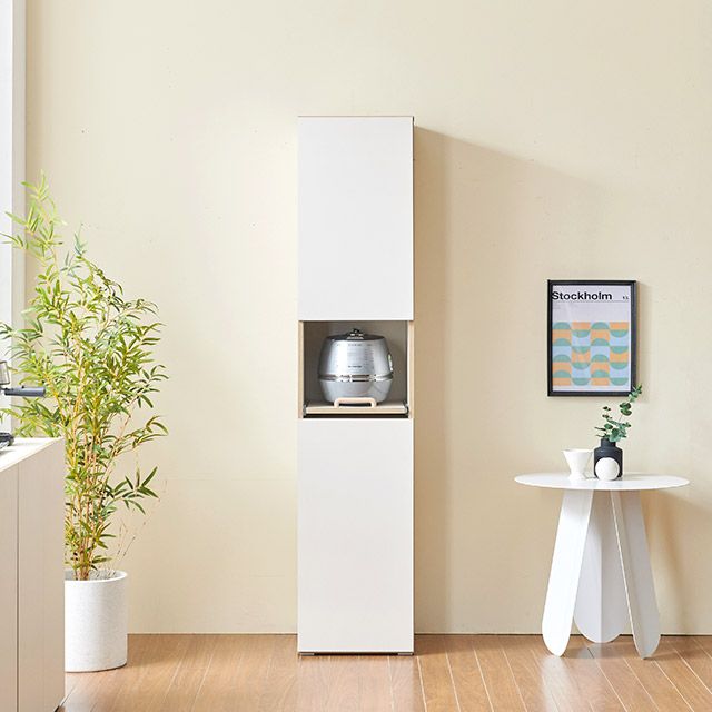 가구의서 C3647 높은 밥솥 수납장 400x415x1844mm - 상품 이미지