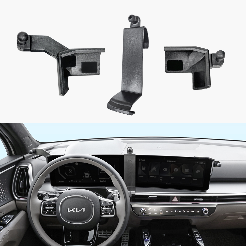 픽스 더 뉴 쏘렌토 4세대 MQ4 페이스리프트(24년식 이후) 전용 차량용 핸드폰 거치대 중앙 마운트