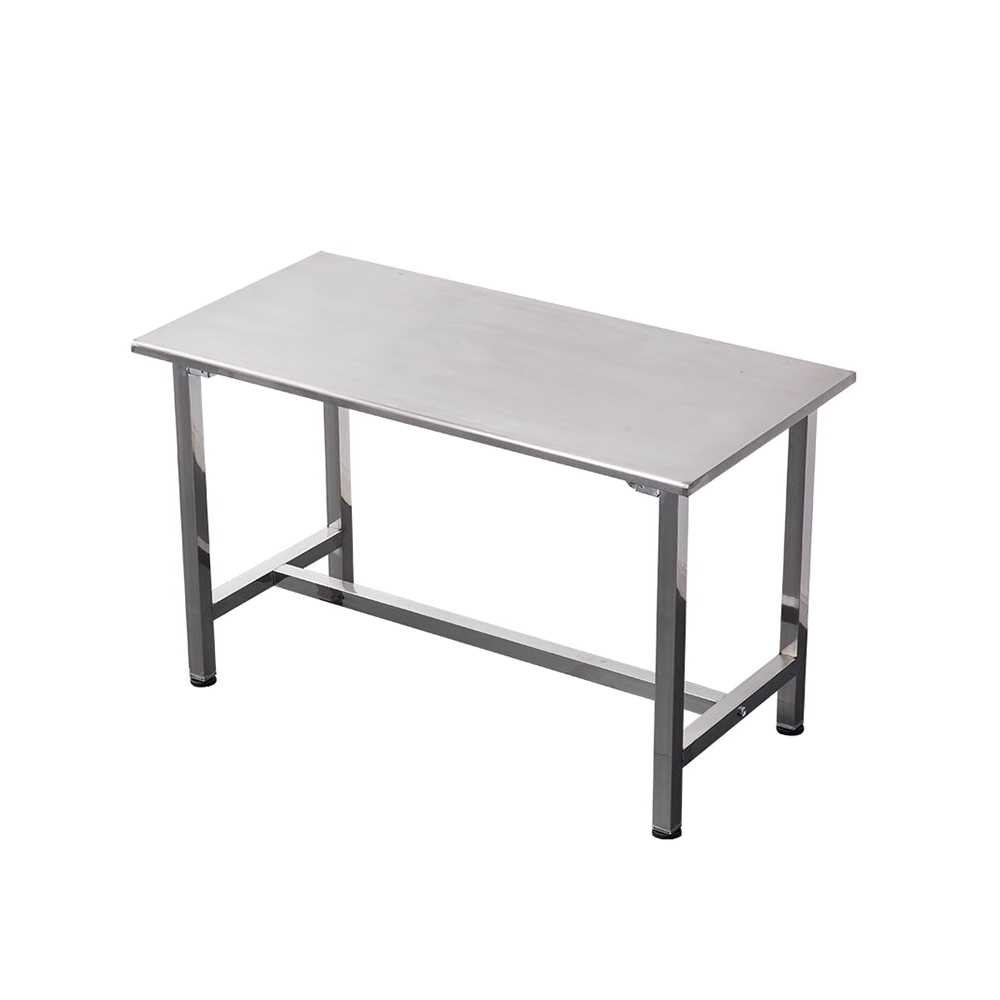 스테인레스 작업대 산업용 조립식 내식성 테이블 120x60cm 스틸 프레임 - 상품 이미지