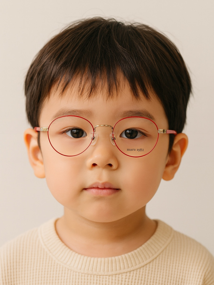 어린이안경 🕶 MARU:1982 PROJECT KIDS마루1982 키즈안경테 48 사이즈케이스+크리너 증정