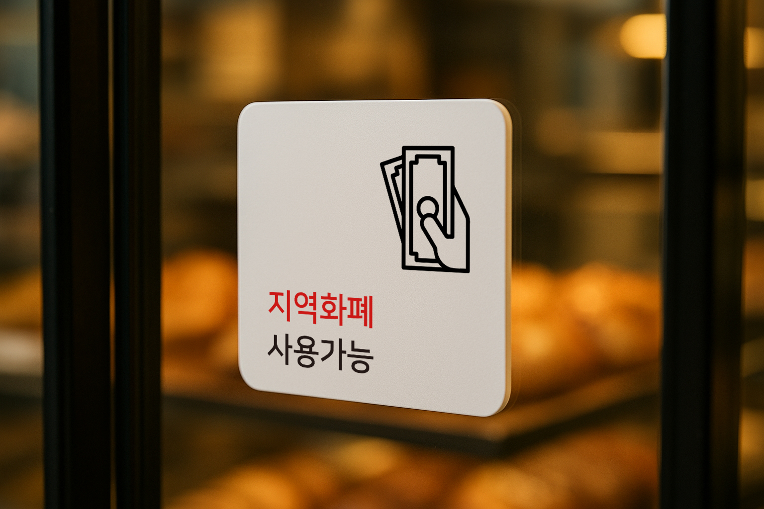 지역화폐 가맹점 표지판 사용처 안내판 표찰 안내 010 100x100 - 상세 이미지 3