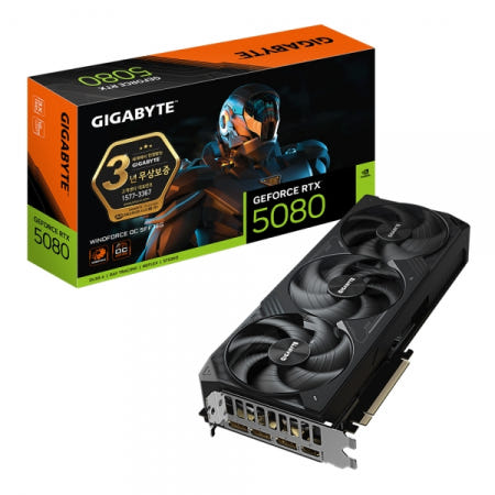GIGABYTE GIGABYTE 지포스 RTX 5080 WINDFORCE OC SFF D7 16GB 제이씨현