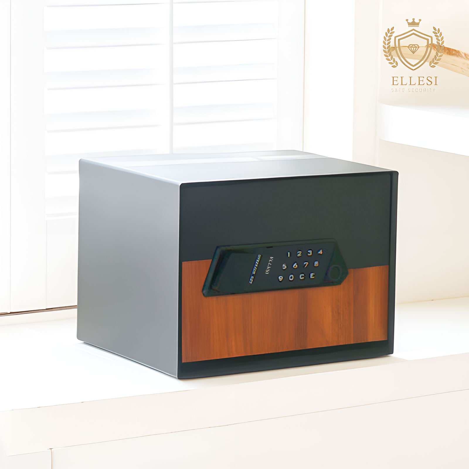 [내일도착] 엘르시 가정용 소형 개인용 금고 ELS-V25T 블랙 이미지 3