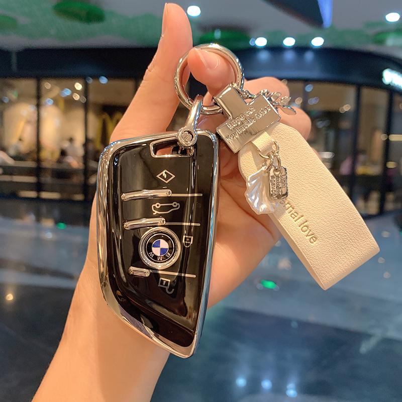 BMW i4M50 차키케이스 키커버 블랙+라운드 링 버클 - 상세 이미지 4