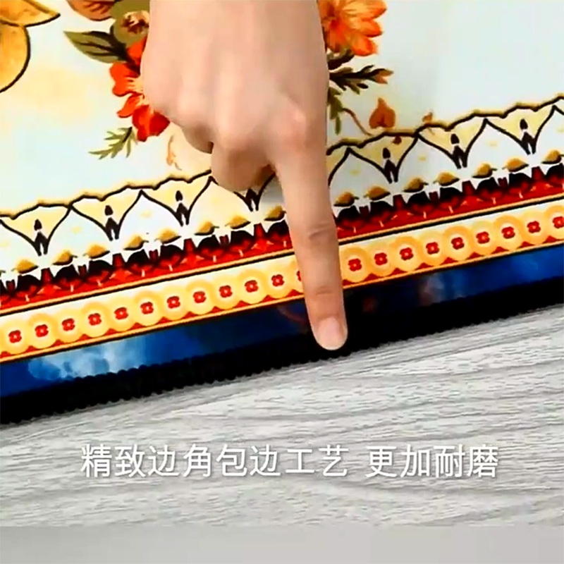 침대옆러그 긴카페트 고급스러운 북유럽풍 기하학 모던 길쭉한 ZL-1503 60x160cm - 상세 이미지 3