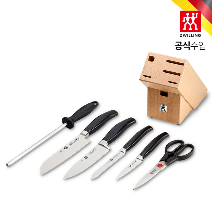 HK30112-200 즈윌링 파이브스타 7P 블록 세트(산토쿠+셰프) - 상품 이미지