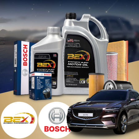 아이타고 제네시스GV70 2.2(20~23) 디젤 벡스 하이마일리지 DPF 5W30 C3 엔진오일 필터세트