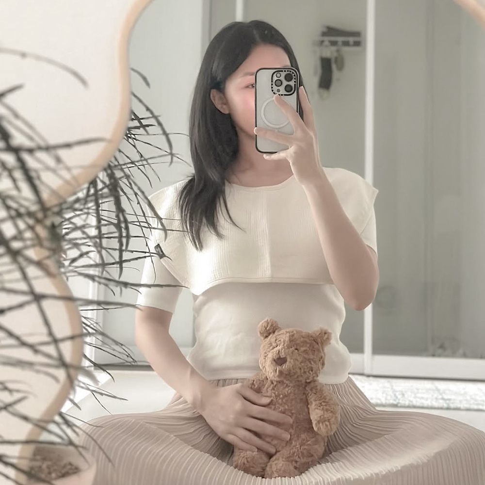 [베이비소풍] 엄마 턱받이 2세대 / 육아 앞치마 침받이 수유 트림 패드