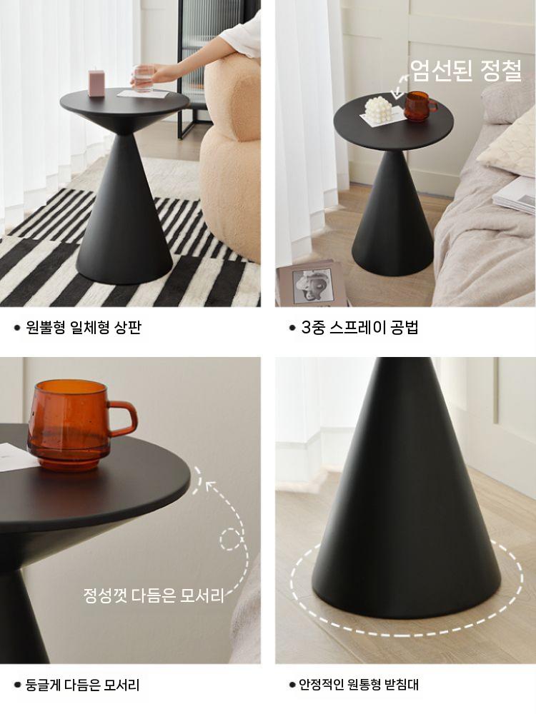 모던 미니멀 액자 협탁 벽시계 아트 거실 인테리어 핑크 블랙(8287) 완제품 - 상세 이미지 3