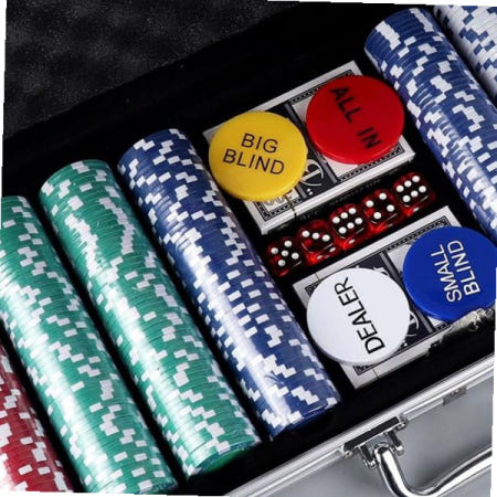 [MAI]기념코인 홀덤펍 국제규격 경기용 카지노칩 세트 100개