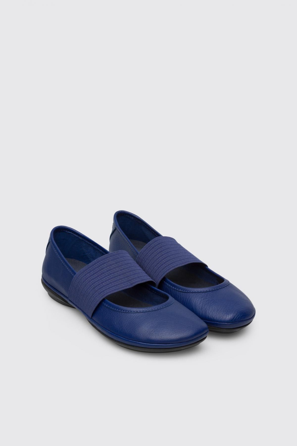 캠퍼 컴포트 가죽 발레리나 플랫슈즈 Right 21595-150 BLUE - 상세 이미지 2