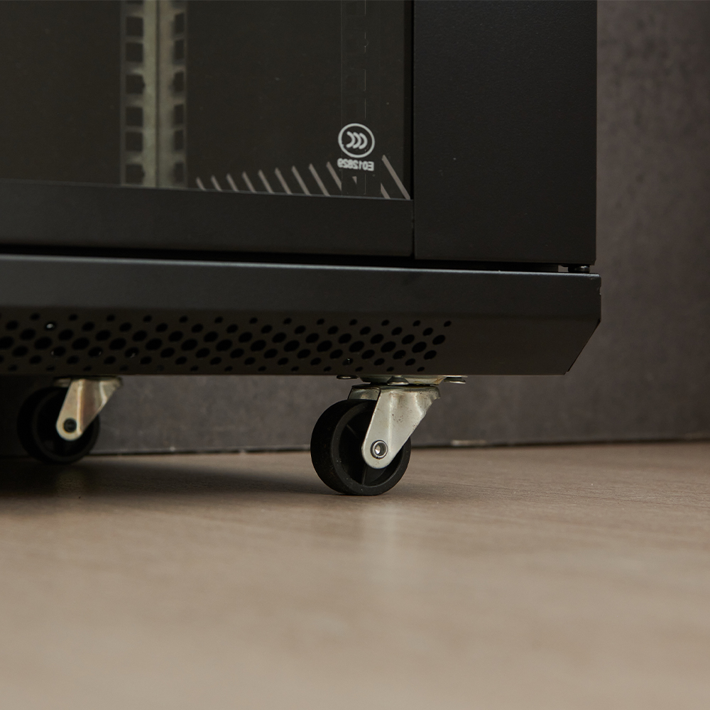 통신랙 허브랙 19인치 서버랙 캐비넷 PC RACK 600mm, 블랙 이미지 7