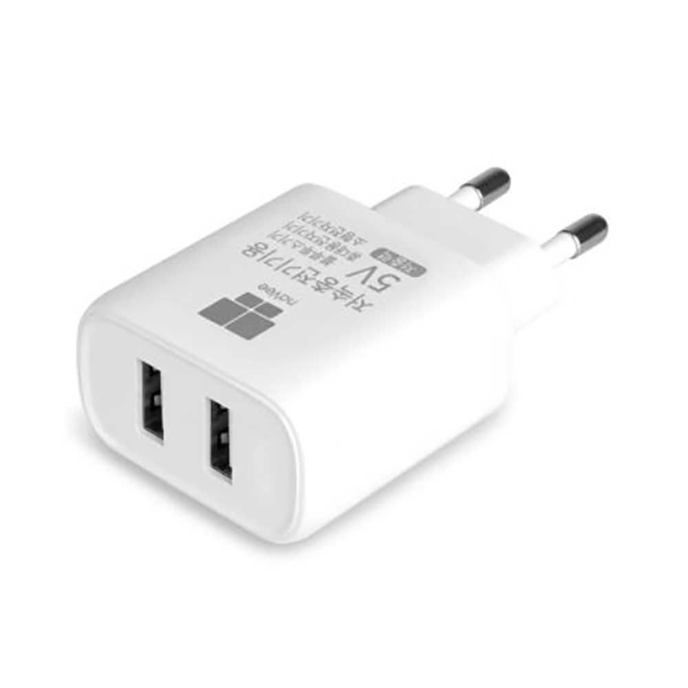 올위버 5V 저속 충전기 저전력 저전압 USB 2구 A타입 어댑터 - 상세 이미지 3