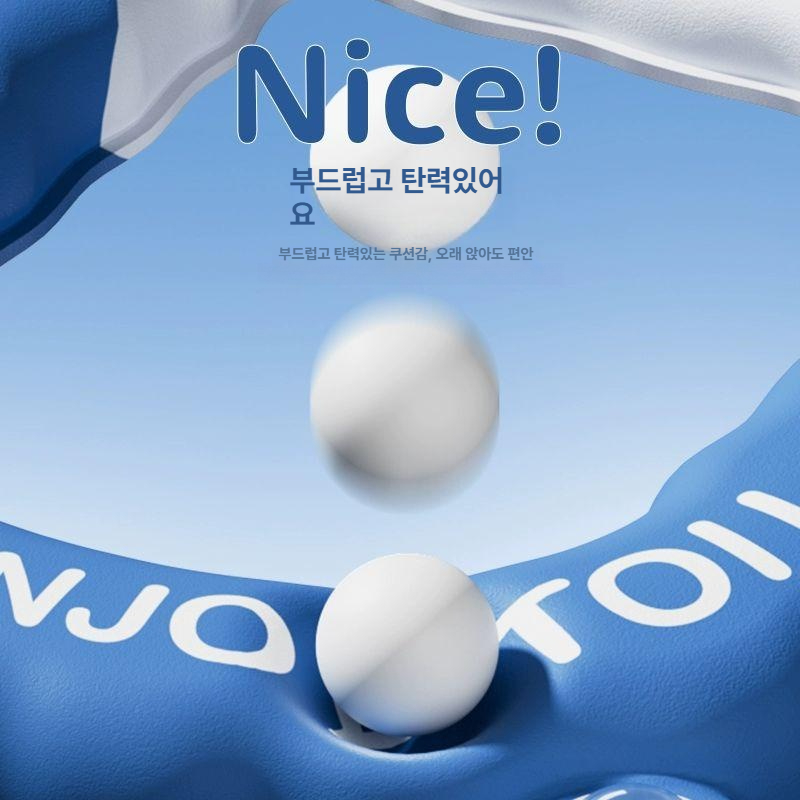 두꺼운 방수 변기 좌변기 패드 화장실용 사계절용 커버 두꺼운 오션블루 미포함 - 상세 이미지 5