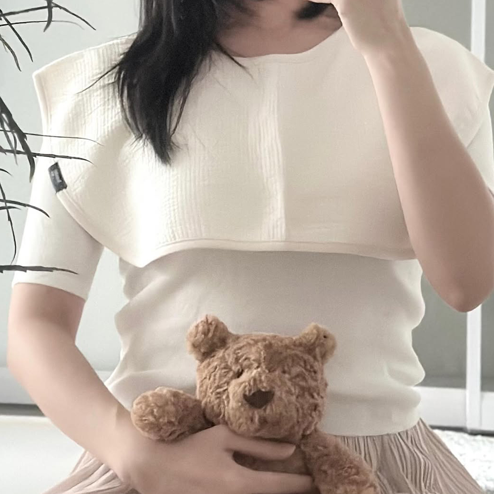 [베이비소풍] 엄마 턱받이 2세대 / 육아 앞치마 침받이 수유 트림 패드