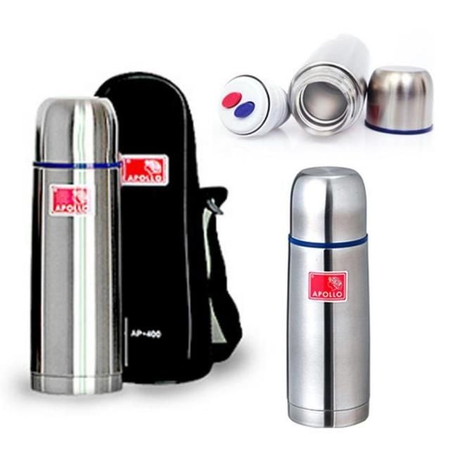 스테인레스 보온병 400ml 텀블러형 가방 - 메인 이미지