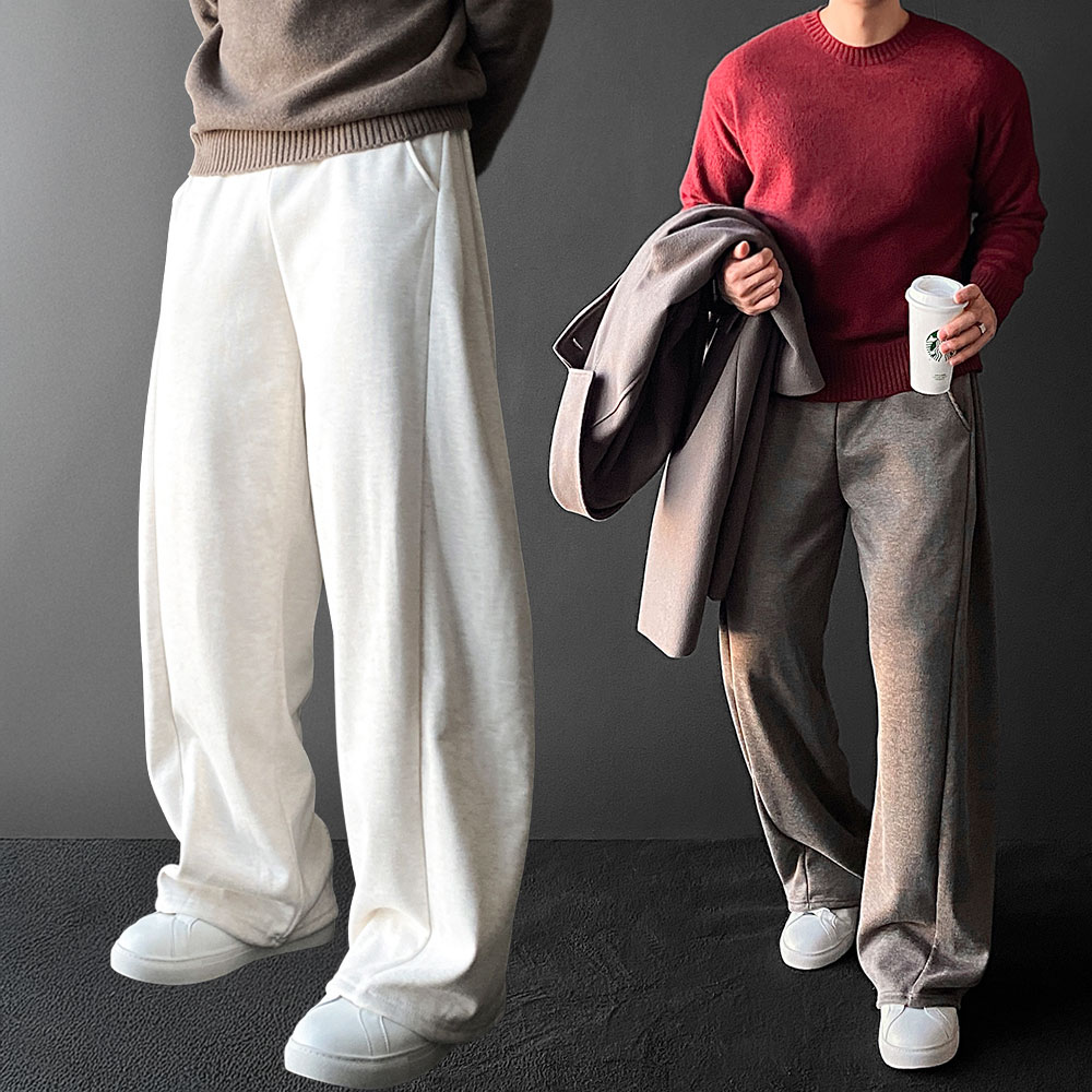 벌룬팬츠 남자기모바지 남성기모와이드팬츠 제품 이미지