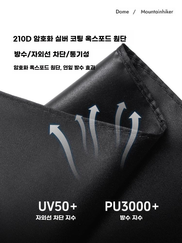 대형 돔형 캠핑 차양 텐트 8~10인용 방풍 쉘터 - 상세 이미지 5