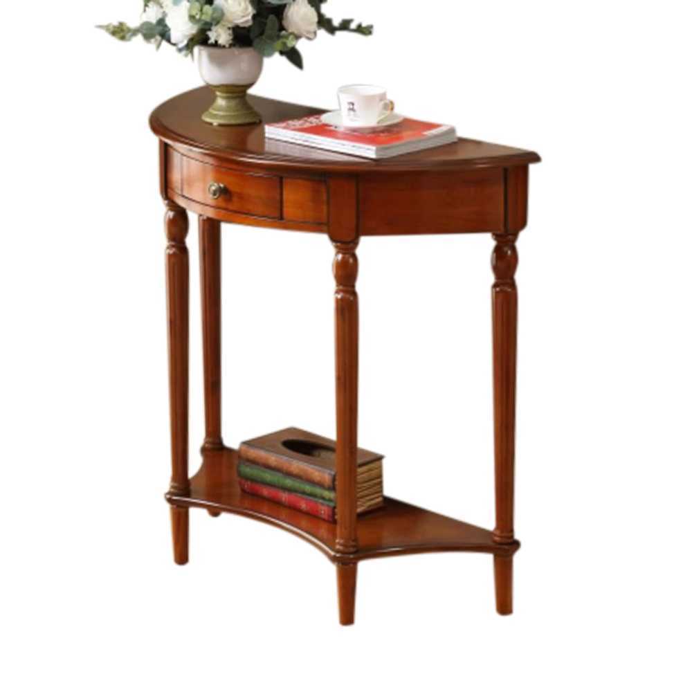 원목 콘솔 테이블 인테리어 거실 사이드 수납장 엔틱 300x800x600mm 체리 - 상세 이미지 2