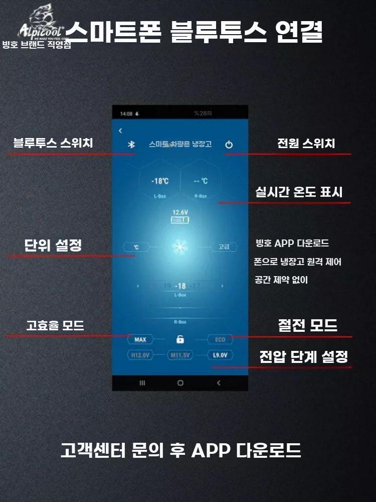 차량 가정 겸용 12V/24V 대용량 압축기 냉동냉장고 - 상세 이미지 4