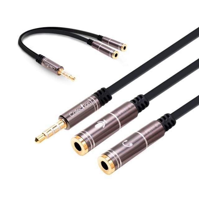 콜렉션 4극 Y오디오 케이블 M-2F 형 SS-AUXH01 (1개) - 메인 이미지
