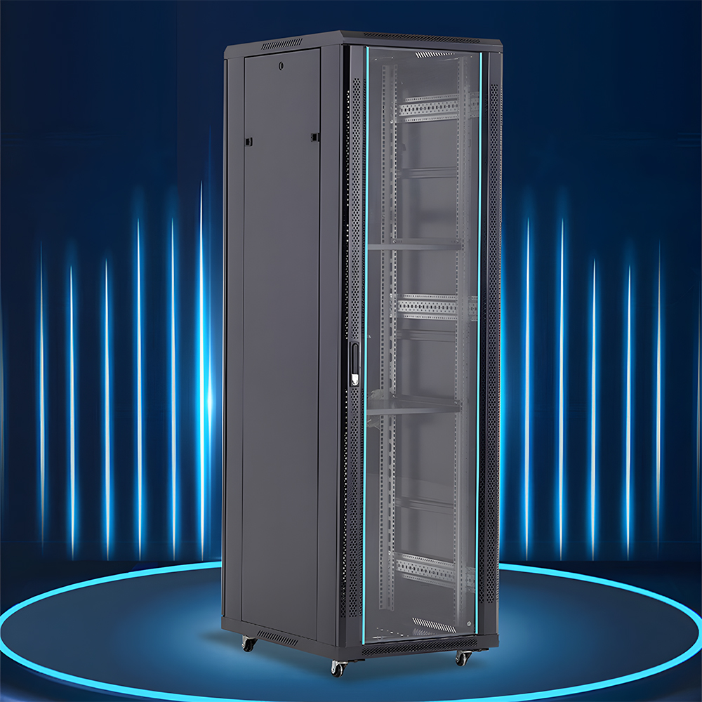 통신랙 허브랙 19인치 서버랙 캐비넷 PC RACK 2000mm, 블랙 - 상세 이미지 2