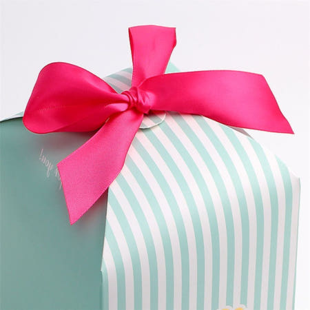 굿픽몰 리본 선물박스 10p 쿠키상자 리본박스 답례품상자