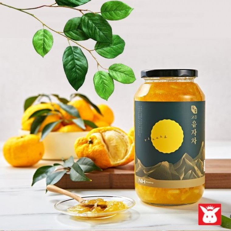 고흥 농협특산 비타민C 유자차 1kg x 2병 모과 생강차 - 상품 이미지