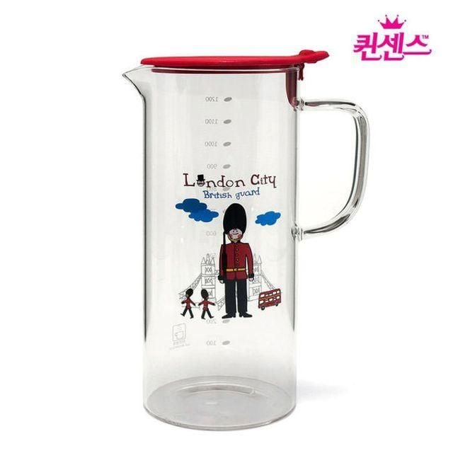 퀸센스 유리물병 내열유리물병 런던시티 1.2L(1.3L) - 메인 이미지