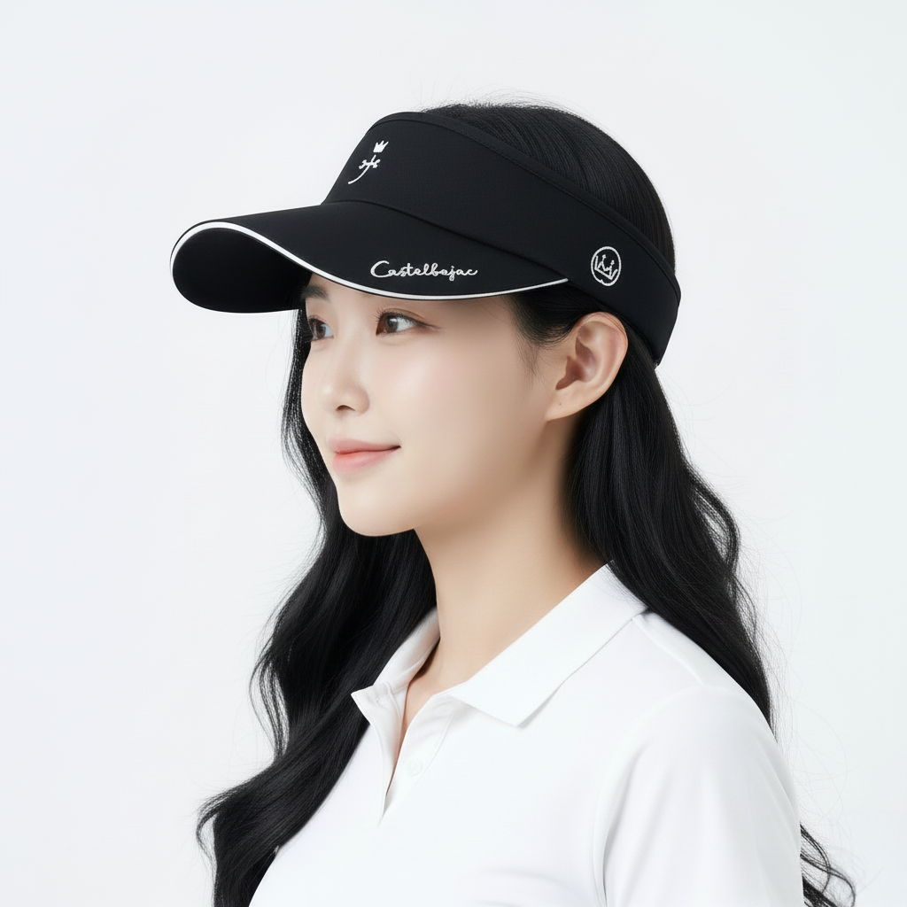 골프 자외선차단 썬바이저 까스텔바작 와이드챙 모자