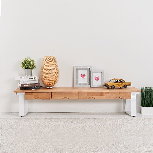 가구의서 CZ3102B 원목 좌식 서랍테이블 1500x350x320mm