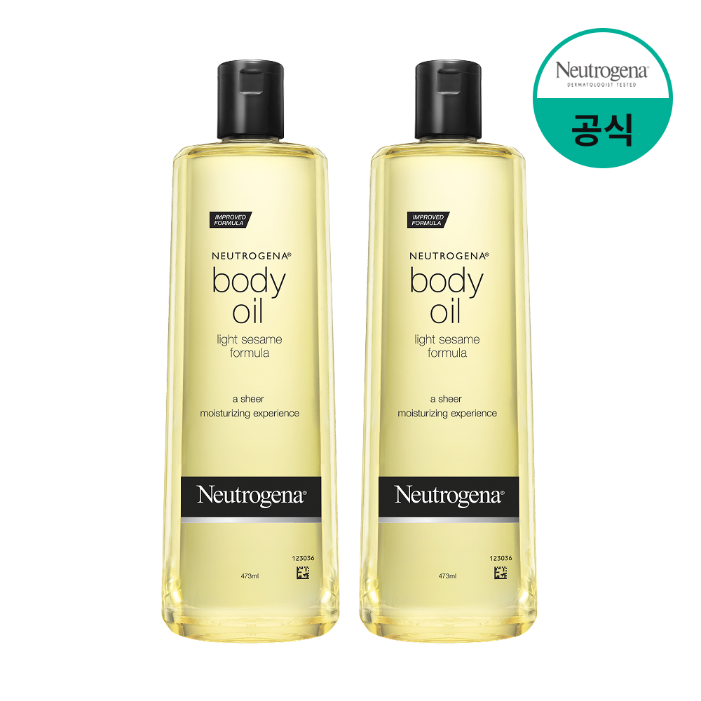 뉴트로지나 마사지오일 끈적임없는 바디오일 플로럴, 473ml, 2개 제품 이미지